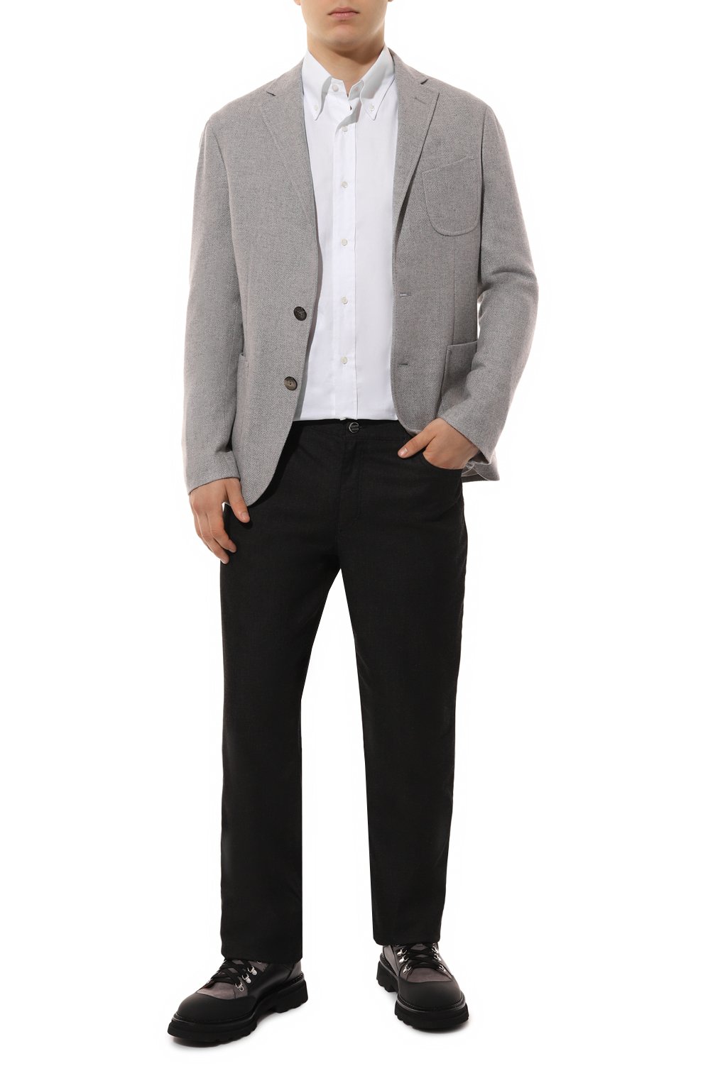 Пиджак из кашемира и шелка AGNONA серого цвета по цене 283500 руб., арт. TX08U2E/R7008E, фото 3 Пиджак из кашемира и шелка AGNONA, арт. TX08U2E/R7008E, фото 3