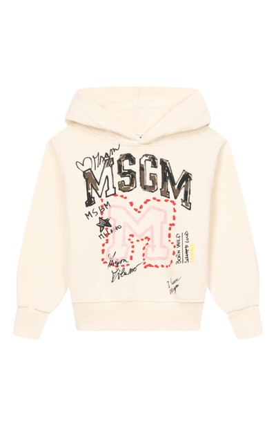 Хлопковое худи MSGM KIDS, арт. F6MSJGHS315