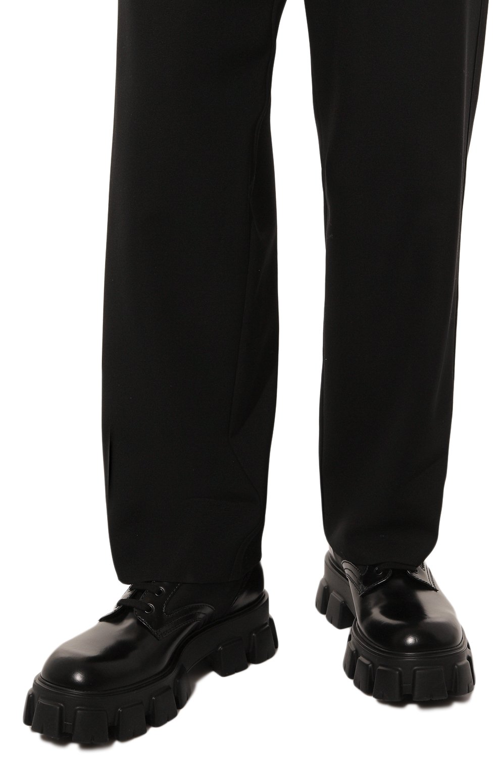 Кожаные дерби monolith PRADA, арт. 2EE342-3LFR-F0002, фото 3