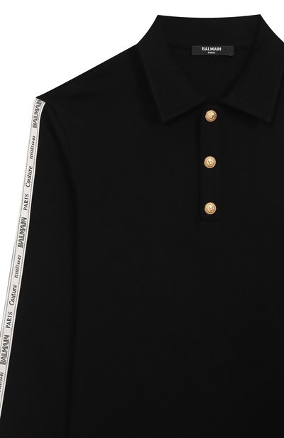 Хлопковое поло BALMAIN, арт. BX8R70, фото 3