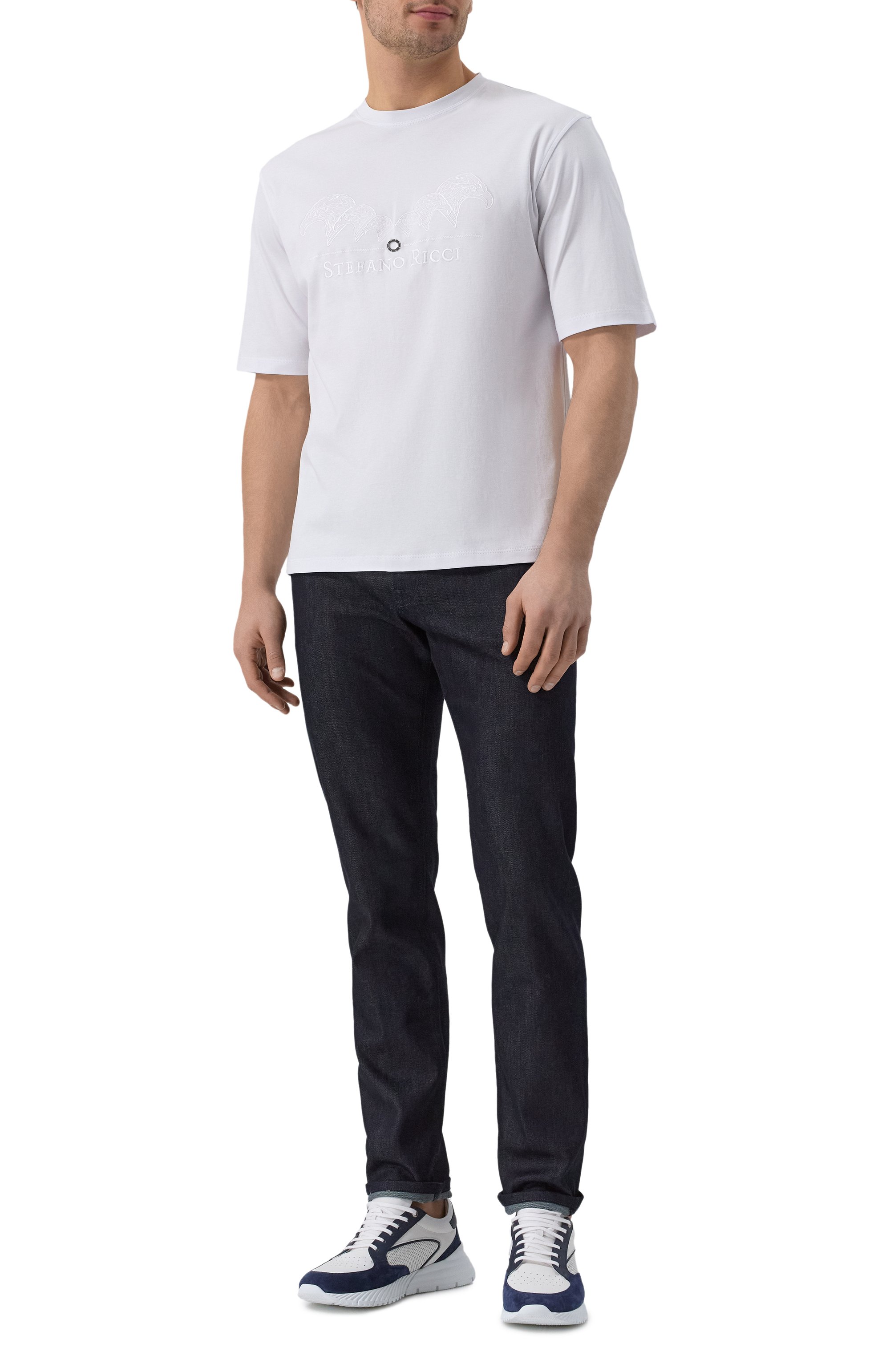 Хлопковая футболка STEFANO RICCI, арт. MNH5103980/LUXT, фото 2