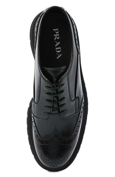 Кожаные дерби PRADA, арт. 2EE307-B4L-F0002, фото 5
