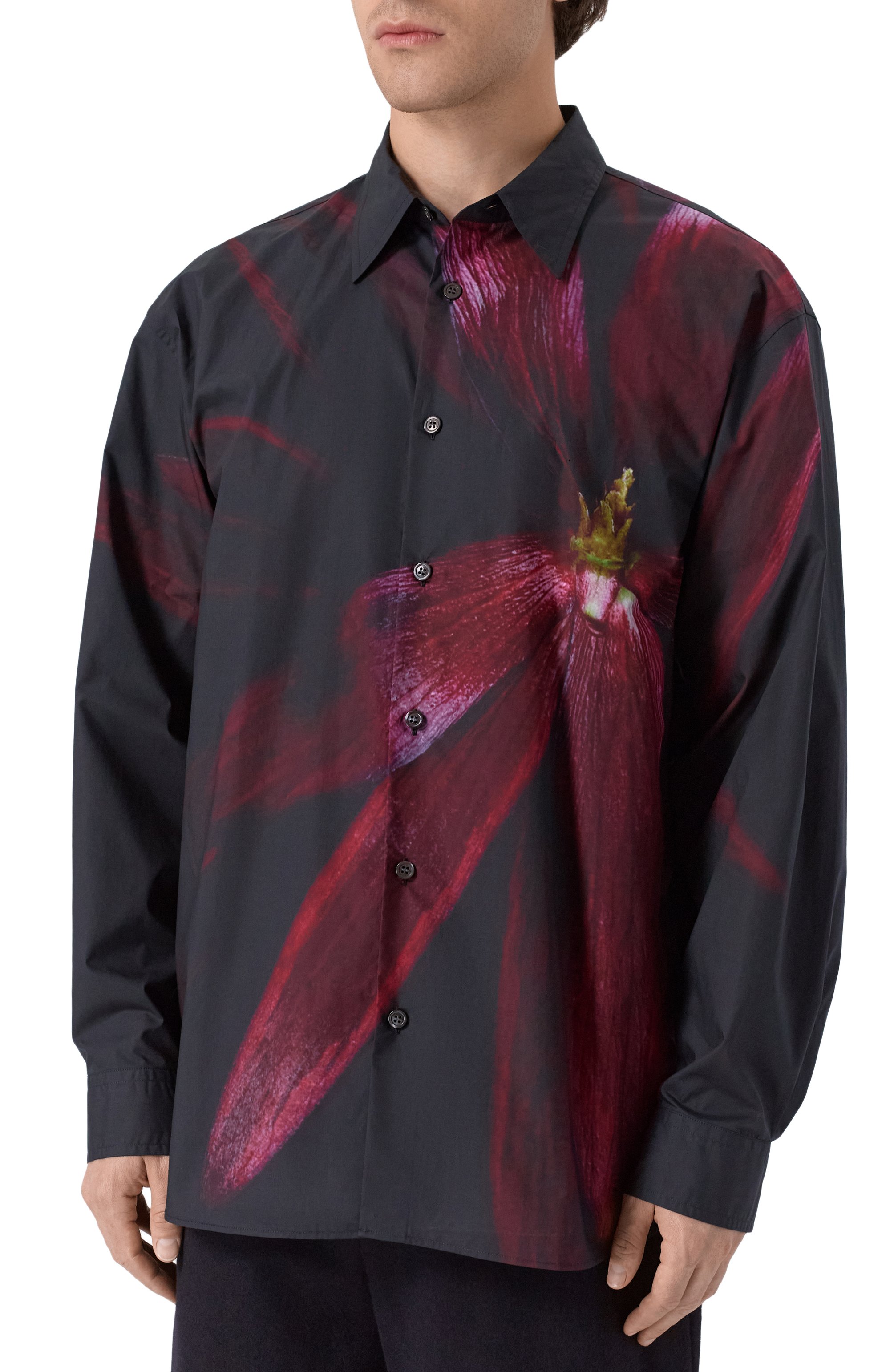 Хлопковая рубашка DRIES VAN NOTEN, арт. 020732-2007-900, фото 3