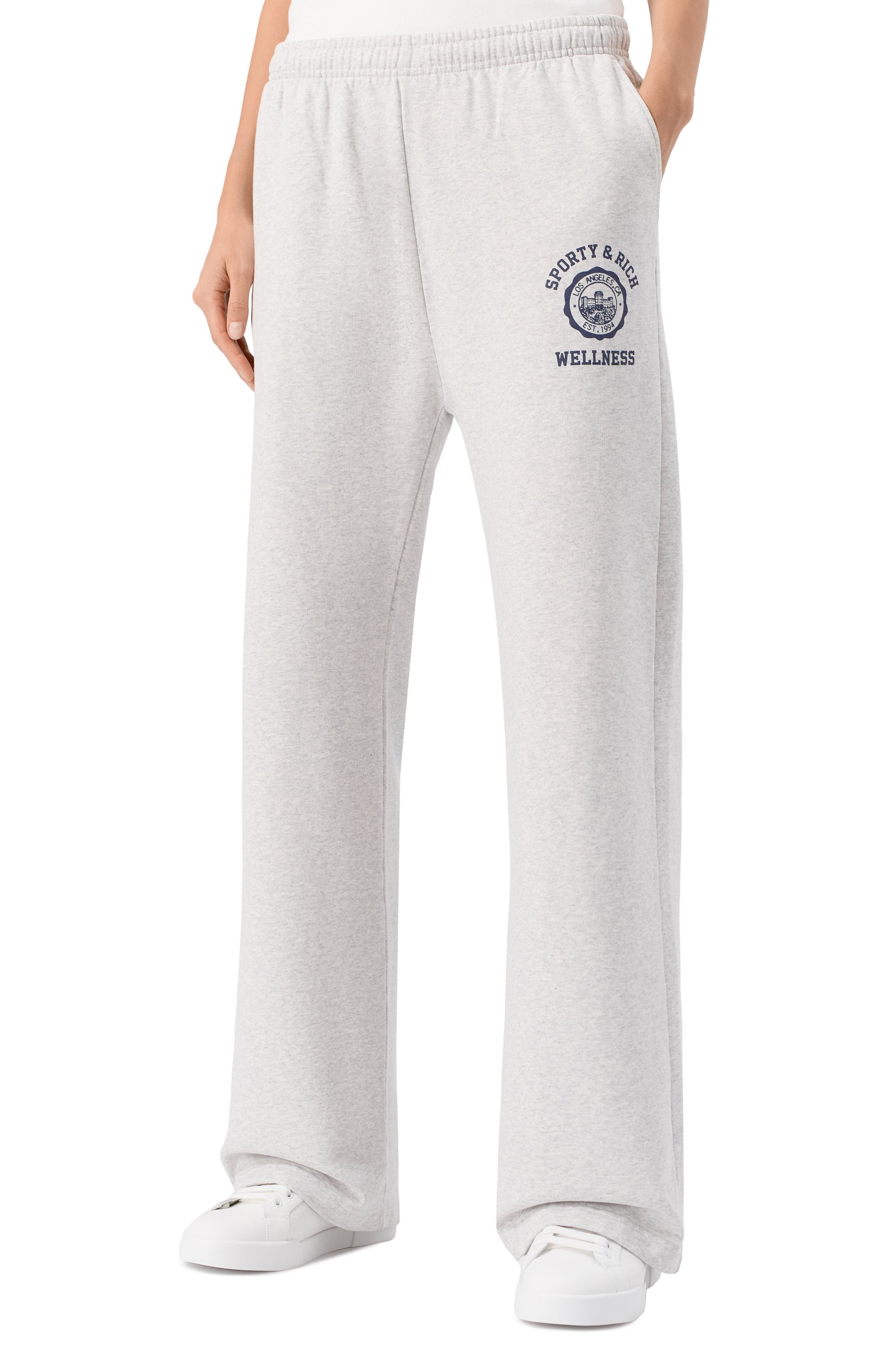 Хлопковые брюки SPORTY AND RICH, арт. PA040508033GY03, фото 3