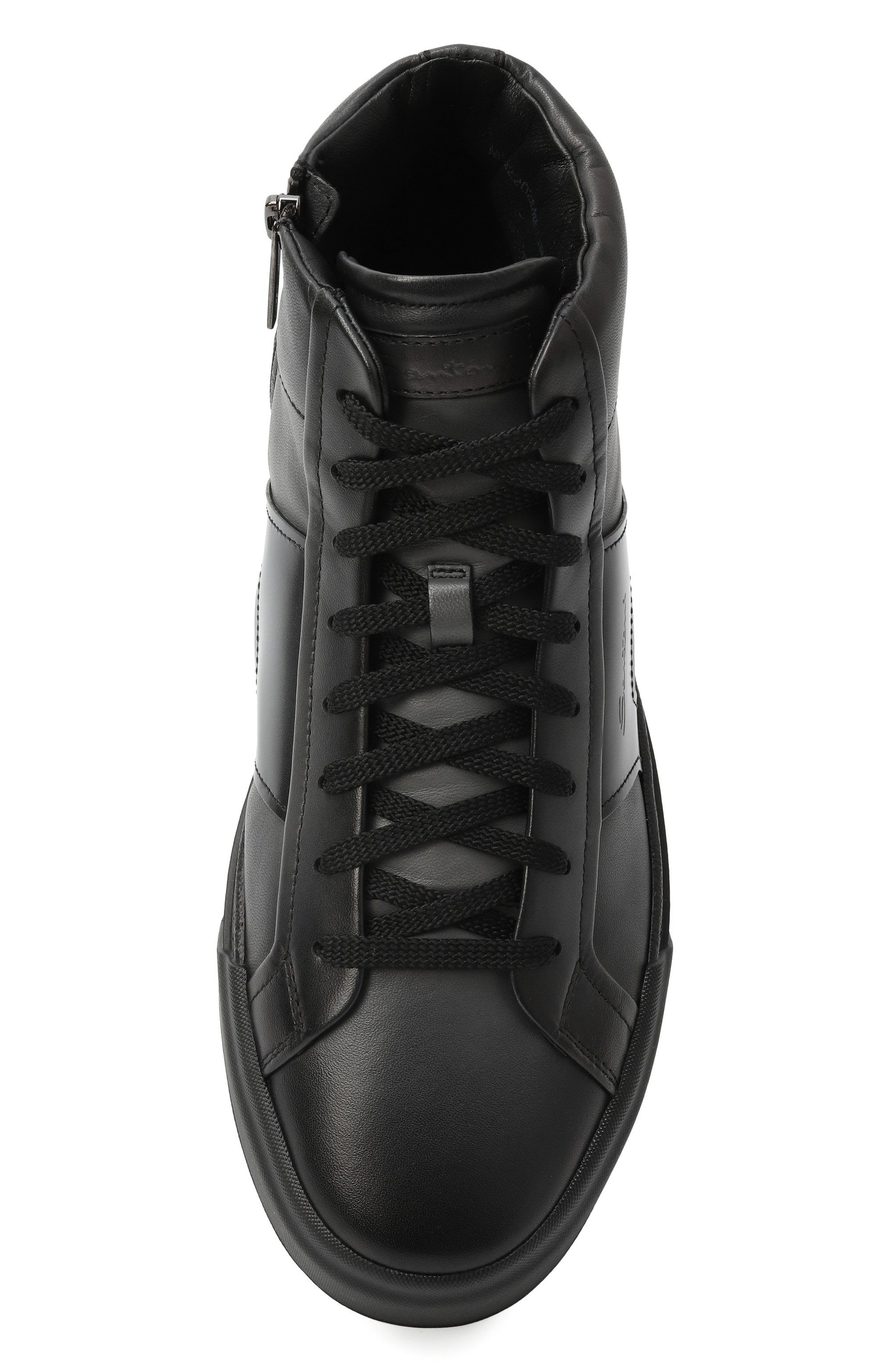 Кожаные кеды gloria SANTONI, арт. MBGG22025NE0RG0N, фото 6