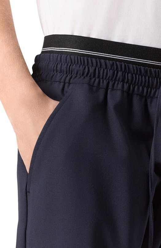 Шерстяные брюки MSGM 4040MP13/267100 Синий  4040MP13/267100 Фото 5