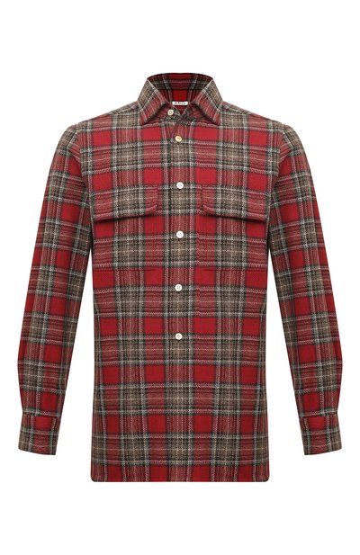 Мужская хлопковая рубашка KITON, арт. UCRRLH0861302