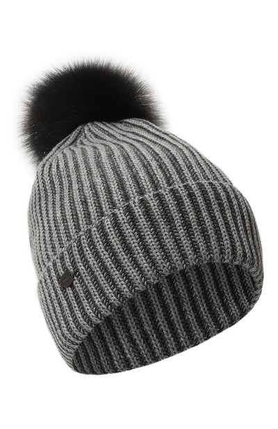 Женская шапка с меховой отделкой BLACK SABLE, арт. BS-47CC11