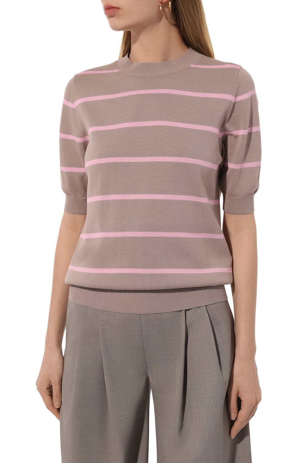 Хлопковый пуловер KITON, арт. D57734, фото 3