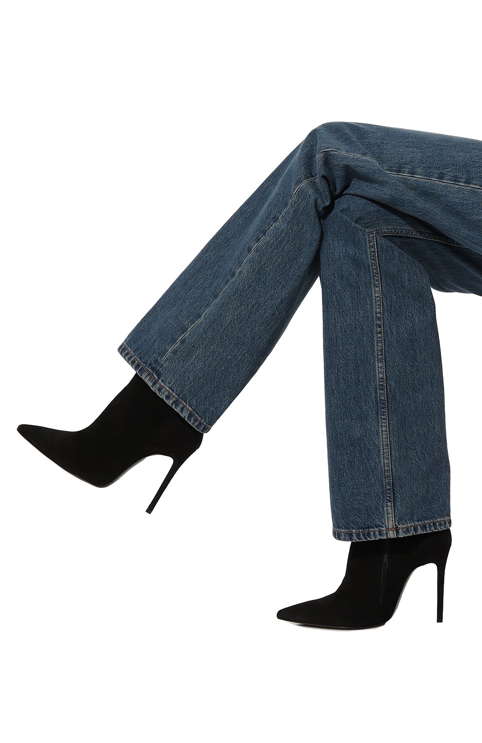 Замшевые ботильоны lake 110 MATTIA CAPEZZANI черного цвета по цене 55600 руб., арт. W427/CAM0SCI0, фото 3 Замшевые ботильоны lake 110 MATTIA CAPEZZANI, арт. W427/CAM0SCI0, фото 3