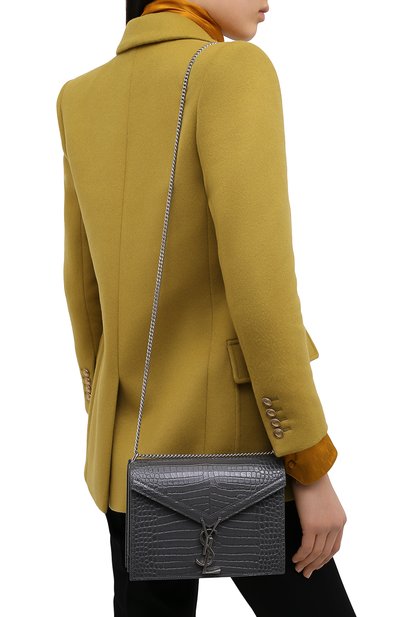 Сумка SAINT LAURENT темно-серого цвета по цене 236500 руб., арт. 532750/DND0E, фото 5 Сумка SAINT LAURENT, арт. 532750/DND0E, фото 5