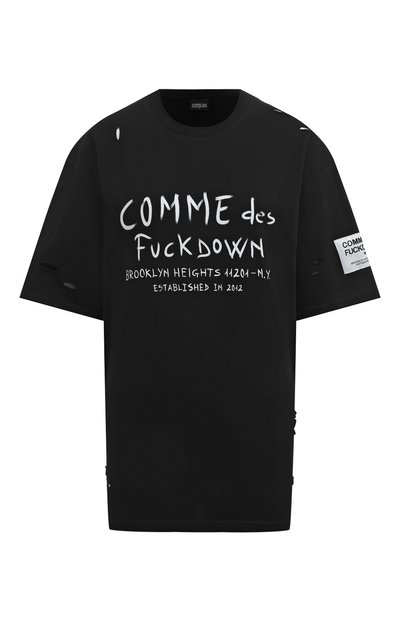 Женская хлопковая футболка COMME DES FUCKDOWN, арт. CFABW00128