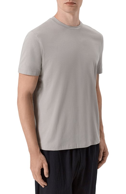 Хлопковая футболка Corneliani 27G586/2725028 Серый  27G586/2725028 Фото 3