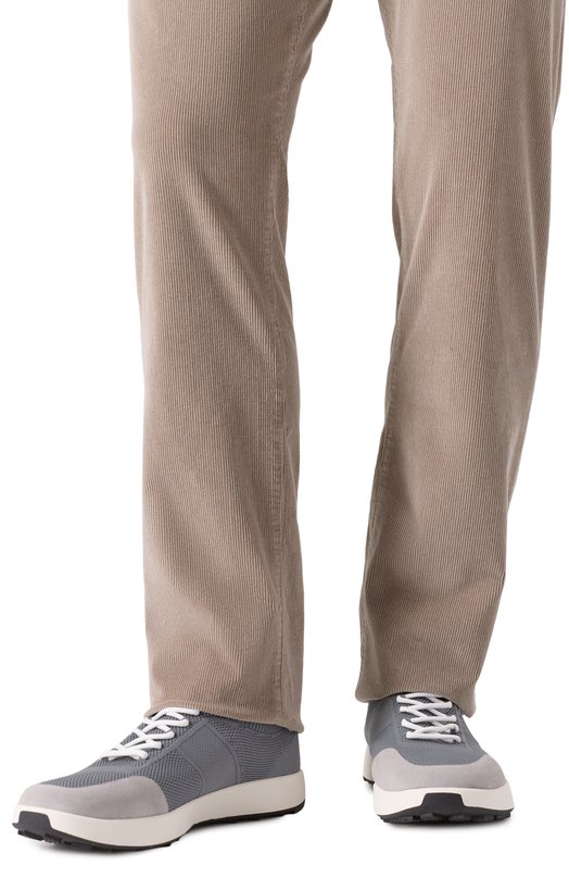 Текстильные кроссовки Kiton USSA031N0121727 Серый  USSA031N0121727 Фото 3