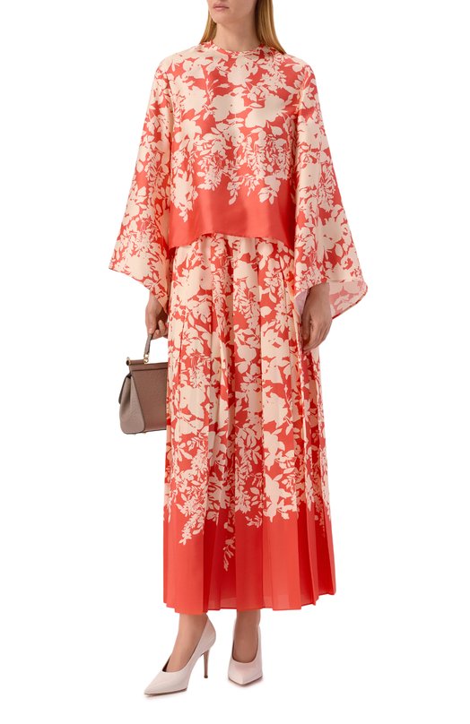 Плиссированная юбка Agnona TG1112E/S6019E Красный  TG1112E/S6019E Фото 2