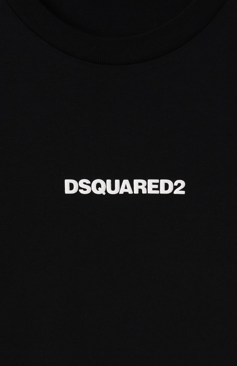 Мужского хлопковая футболка DSQUARED2 черного цвета, арт. DQ2823/D004G | Фото 3 (Мальчики Кросс-КТ: Футболка-одежда; Нос: Не проставлено; Региональные ограничения белый список (Axapta Mercury): Не проставлено; Материал внешний: Хлопок; Ростовка одежда: 4 года | 104 см, 6 лет | 116 см, 8 лет | 128 см, 10 - 11 лет | 140 - 146см, 13 - 15 лет | 158 см, 16 лет | 164 см)