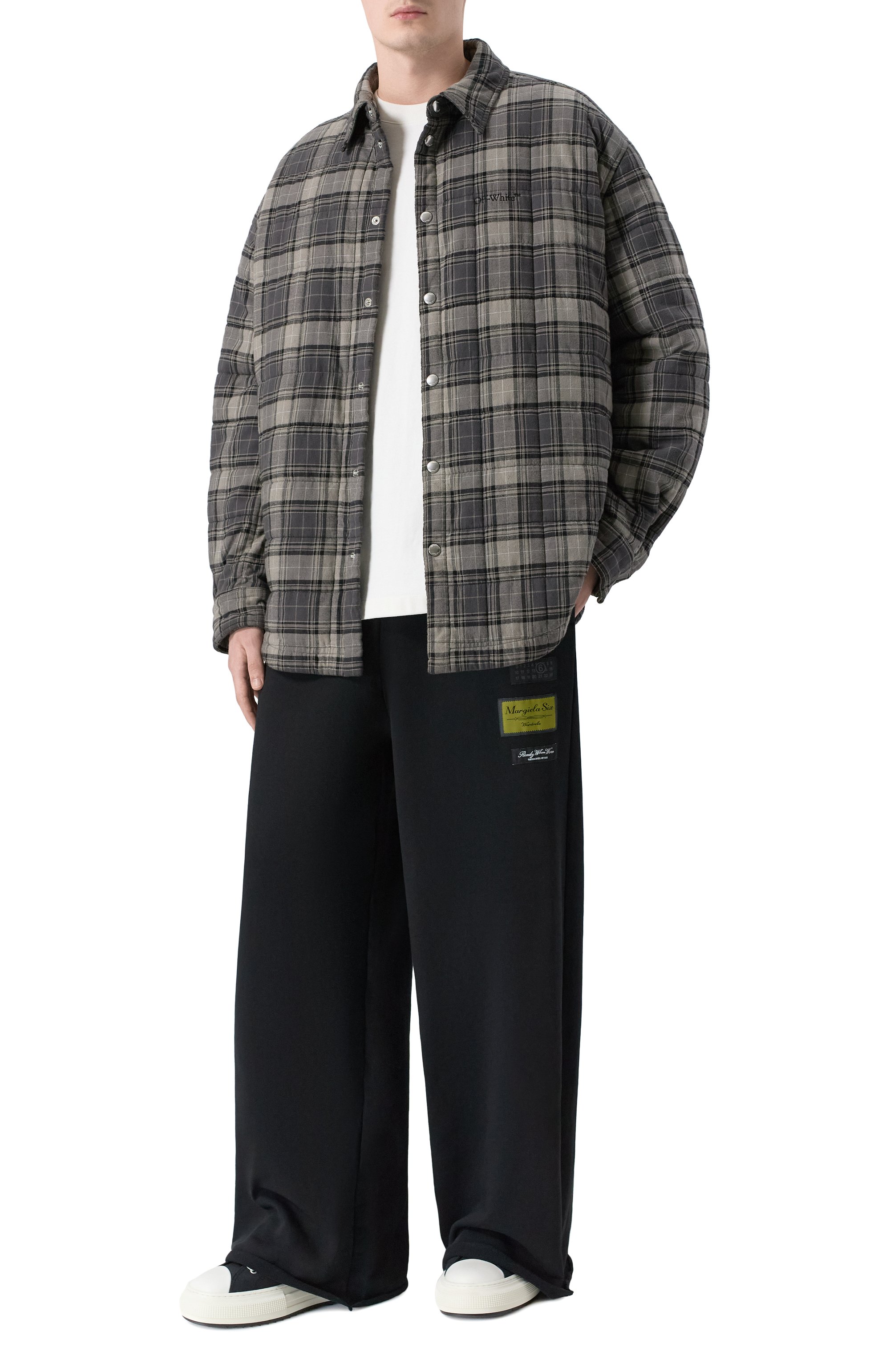 Утепленная куртка-рубашка OFF-WHITE, арт. 0MES01AF25FAB002, фото 2