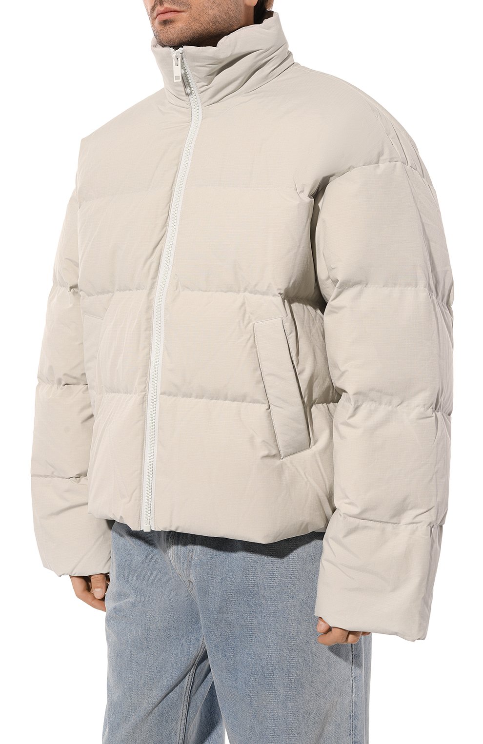 Пуховик DIESEL кремового цвета по цене 52250 руб., арт. A11432/0BJAJ, фото 3 Пуховик DIESEL, арт. A11432/0BJAJ, фото 3