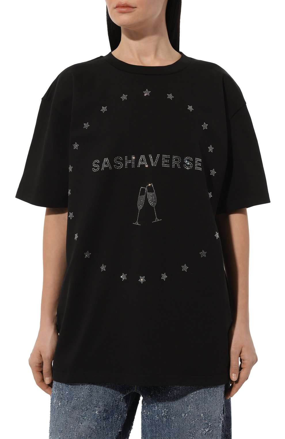 Хлопковая футболка SASHAVERSE, арт. TSHIRT001/NY/CO/900/NY24, фото 3