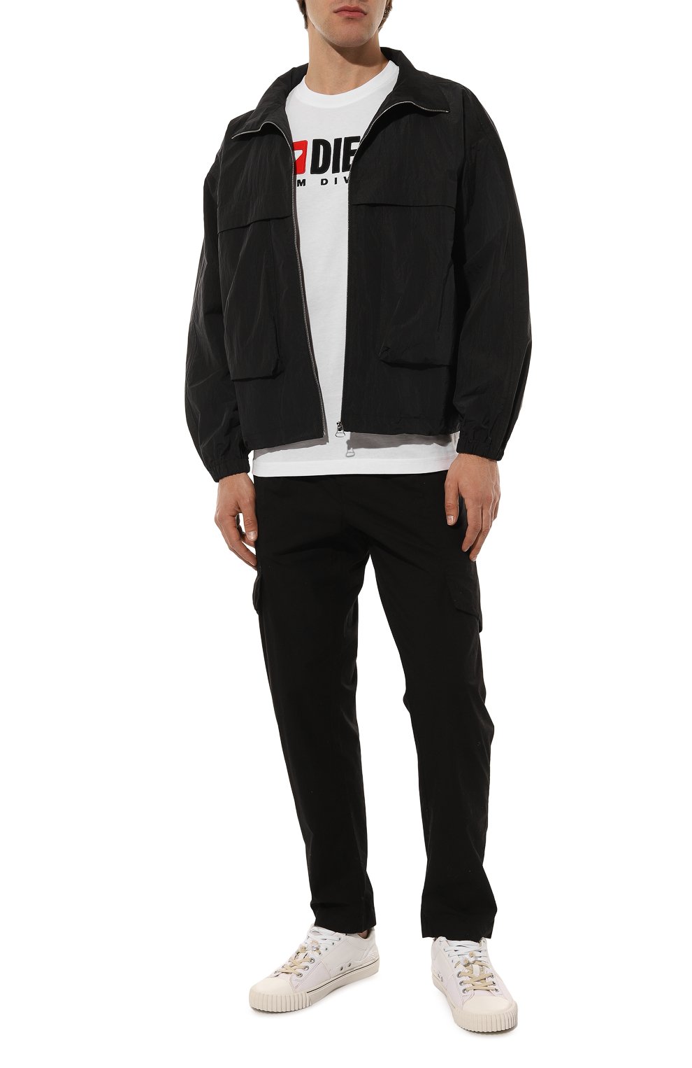 Хлопковая футболка DIESEL, арт. A03766/0GRAI, фото 2