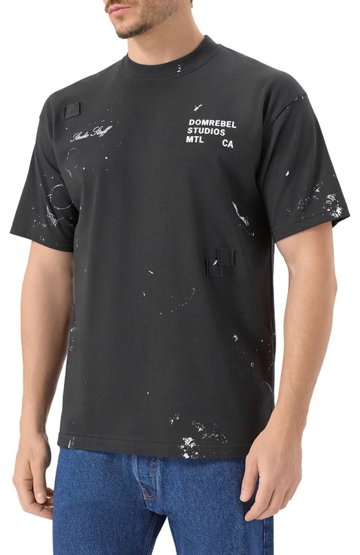 Хлопковая футболка DOMREBEL M STAFF TSHIRT Серый  M STAFF TSHIRT Фото 3