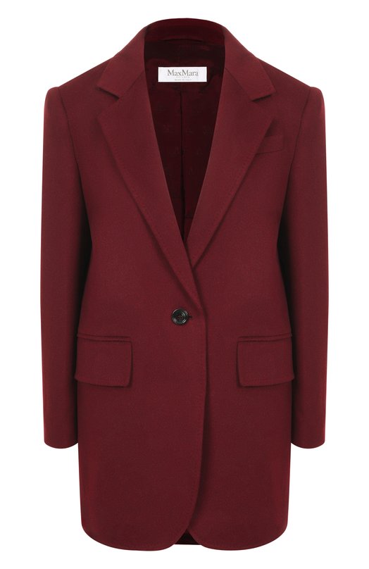 Шерстяной жакет Max Mara ARICCIA1234 Бордовый ARICCIA1234