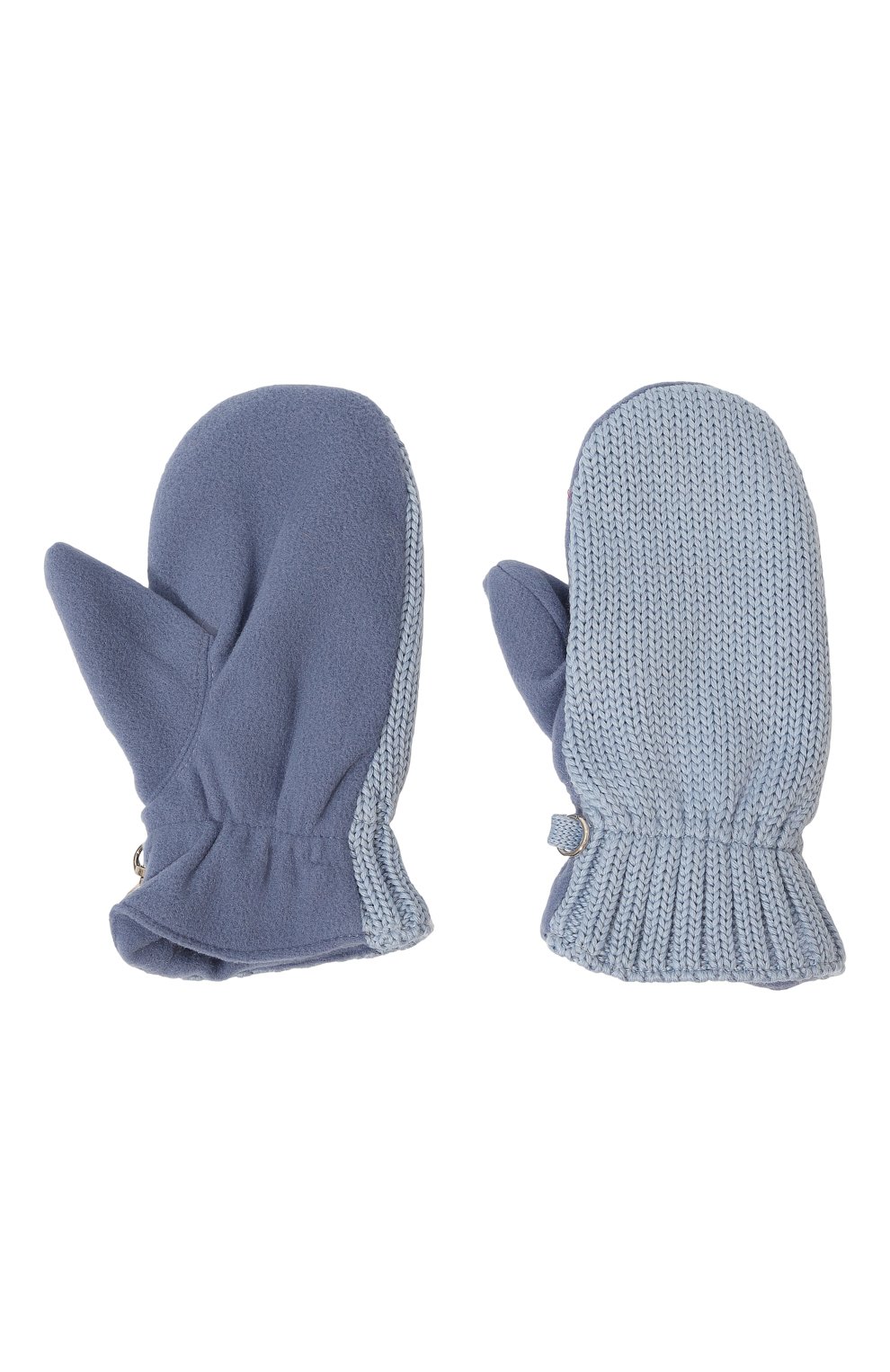Шерстяные варежки IL TRENINO голубого цвета по цене 8740 руб., арт. CL-4062/J, фото 2 Шерстяные варежки IL TRENINO, арт. CL-4062/J, фото 2