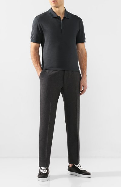 Поло из смеси �хлопка и шелка ZEGNA, арт. UU541/746, фото 2