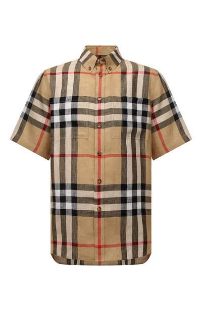 Льняная рубашка BURBERRY, арт. 8051073, фото 1