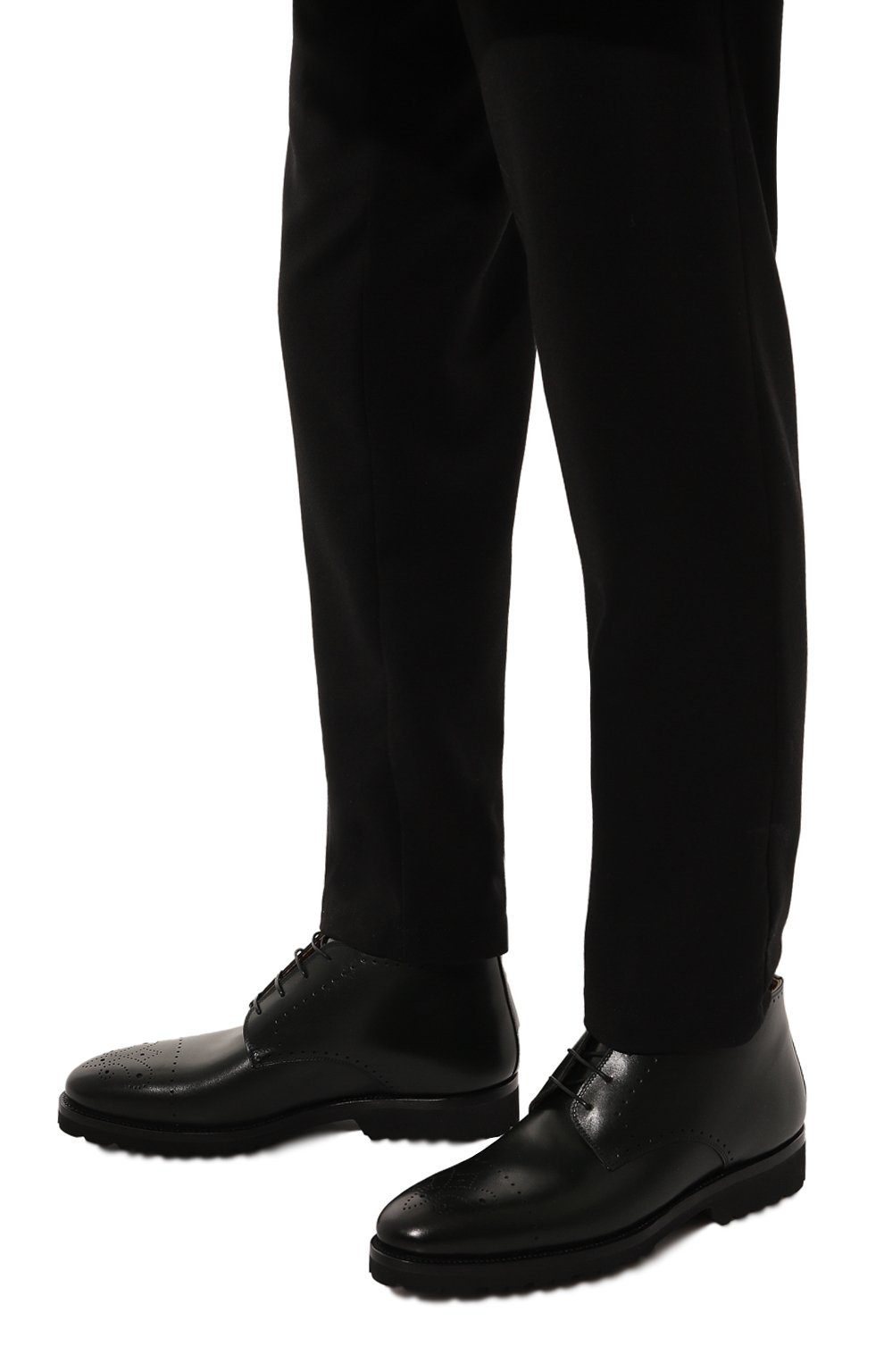 Кожаные ботинки KITON, арт. USSA173N0010112, фото 3