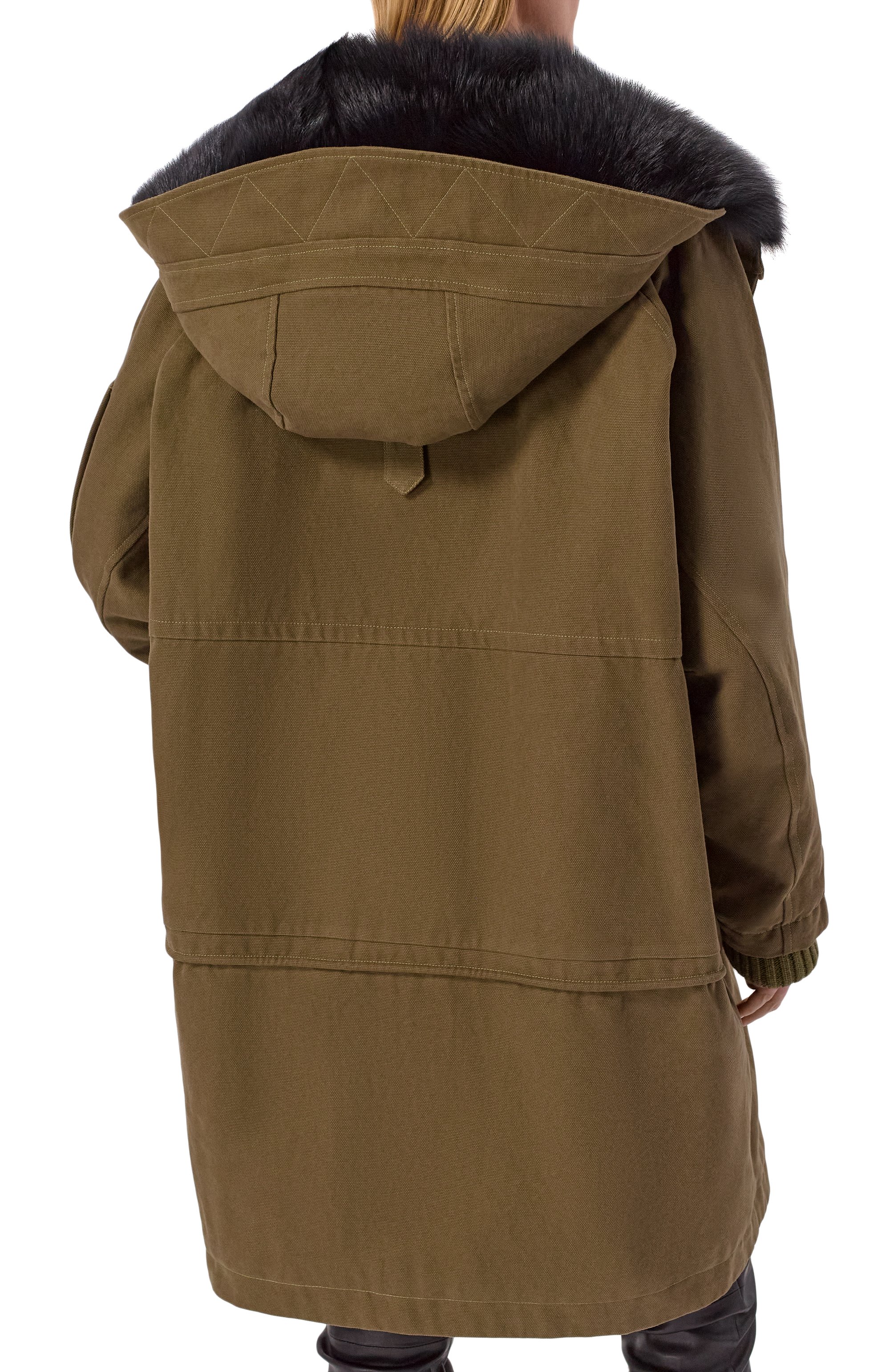 Хлопковая парка с подкладкой из овчины DOLCE & GABBANA, арт. F9U05Z/FU6YD, фото 4