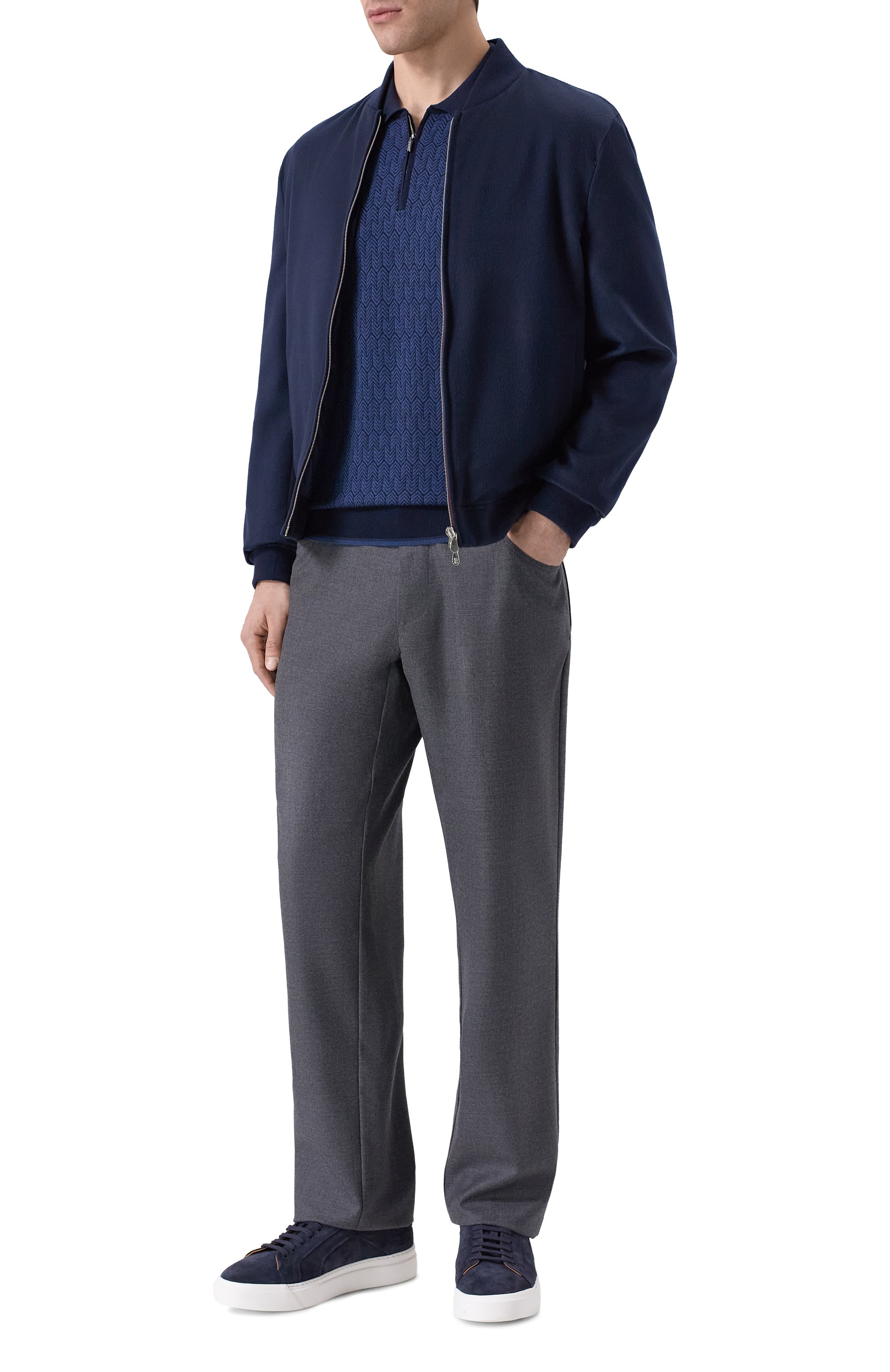 Шерстяные брюки ZILLI, арт. J5T101M0201VSGE00, фото 2