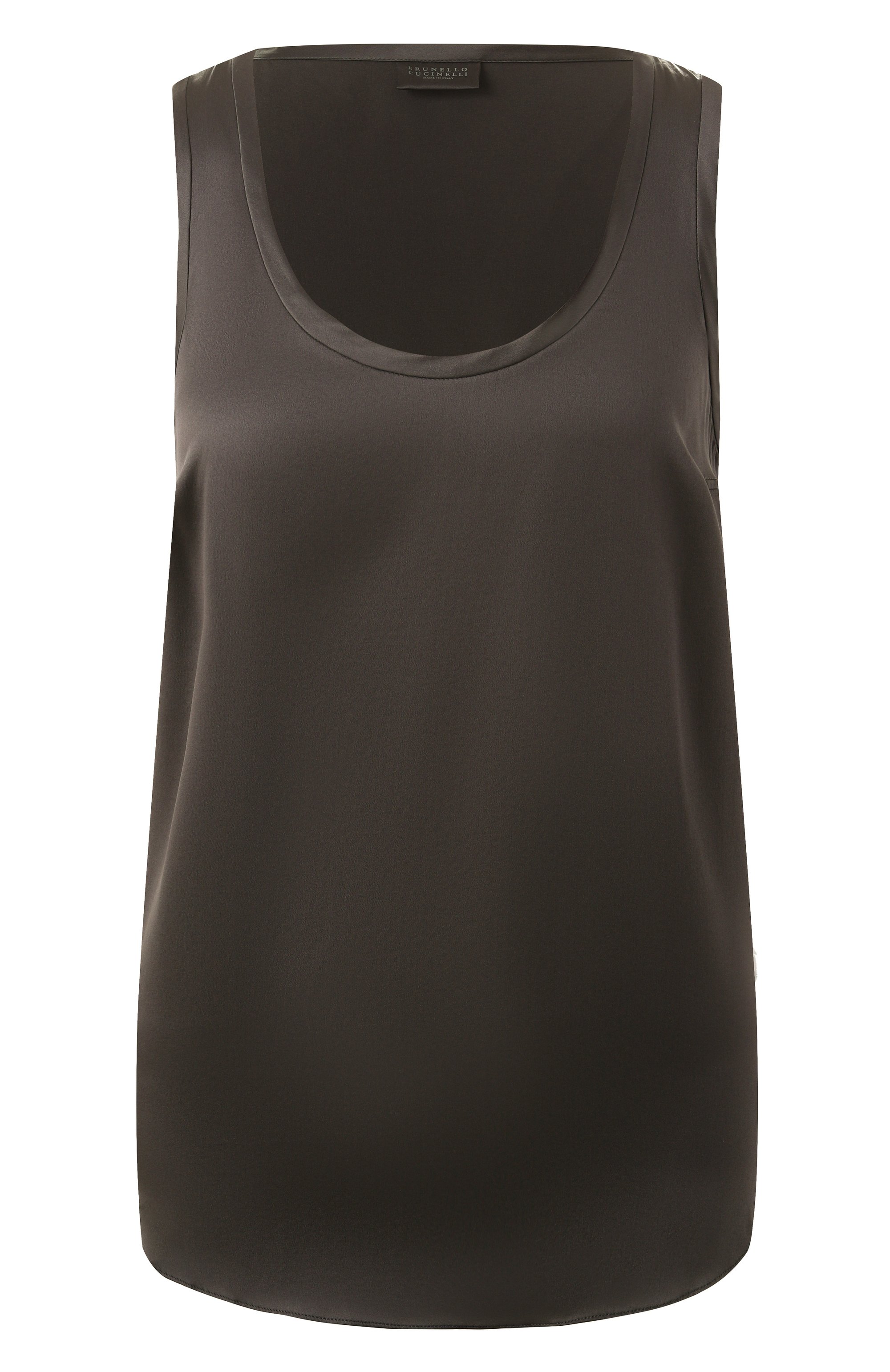 Атласный топ BRUNELLO CUCINELLI, арт. MPC59E0600, фо�то 1