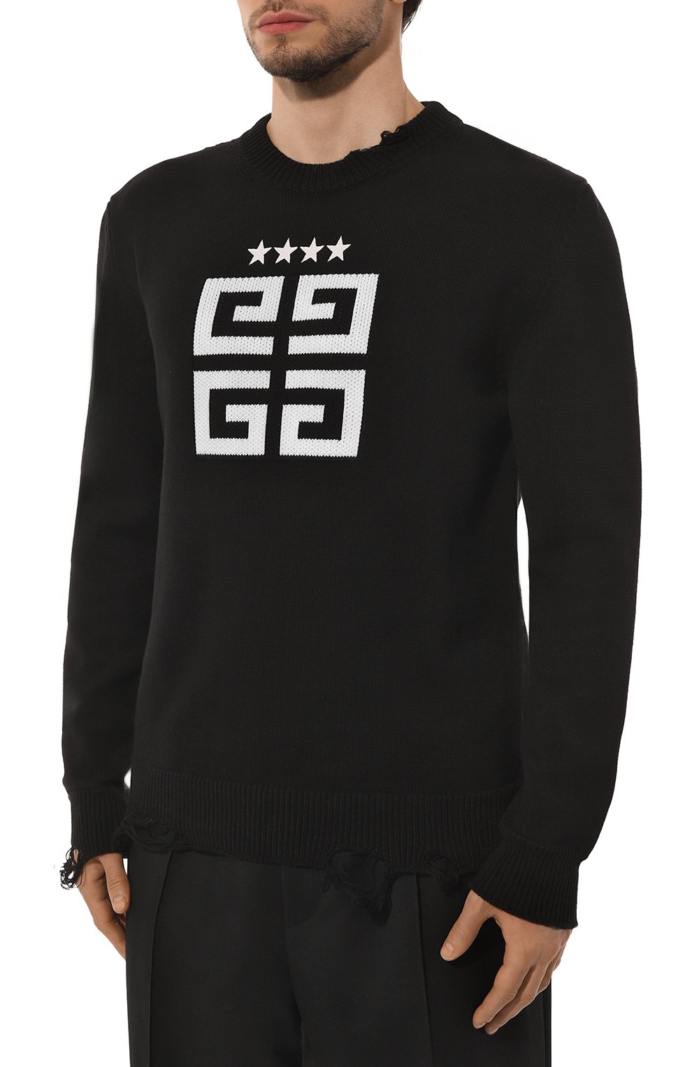 Хлопковый свитер GIVENCHY, арт. BM90NT4ZH6, фото 3