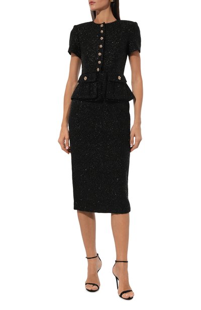 Твидовое платье SELF-PORTRAIT, арт. AW24-001MB-B, фото 3