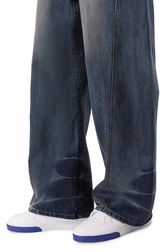 Кожаные кеды Vulcanized Off-White 0MIA293F25LEA001 Белый  0MIA293F25LEA001 Фото 3