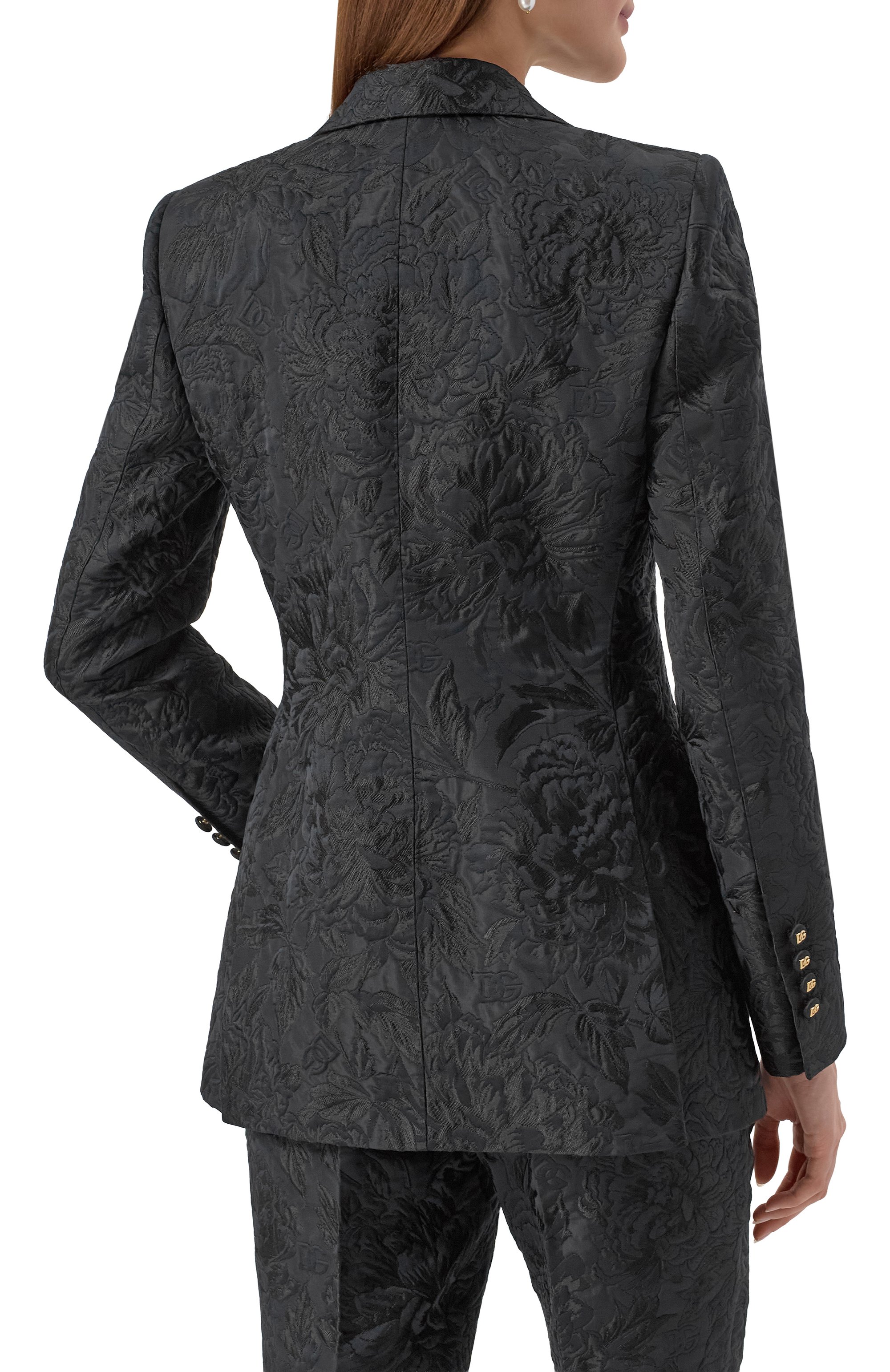 Жакет из хлопка и шелка DOLCE & GABBANA, арт. F29UCT/GDDBT, фото 4