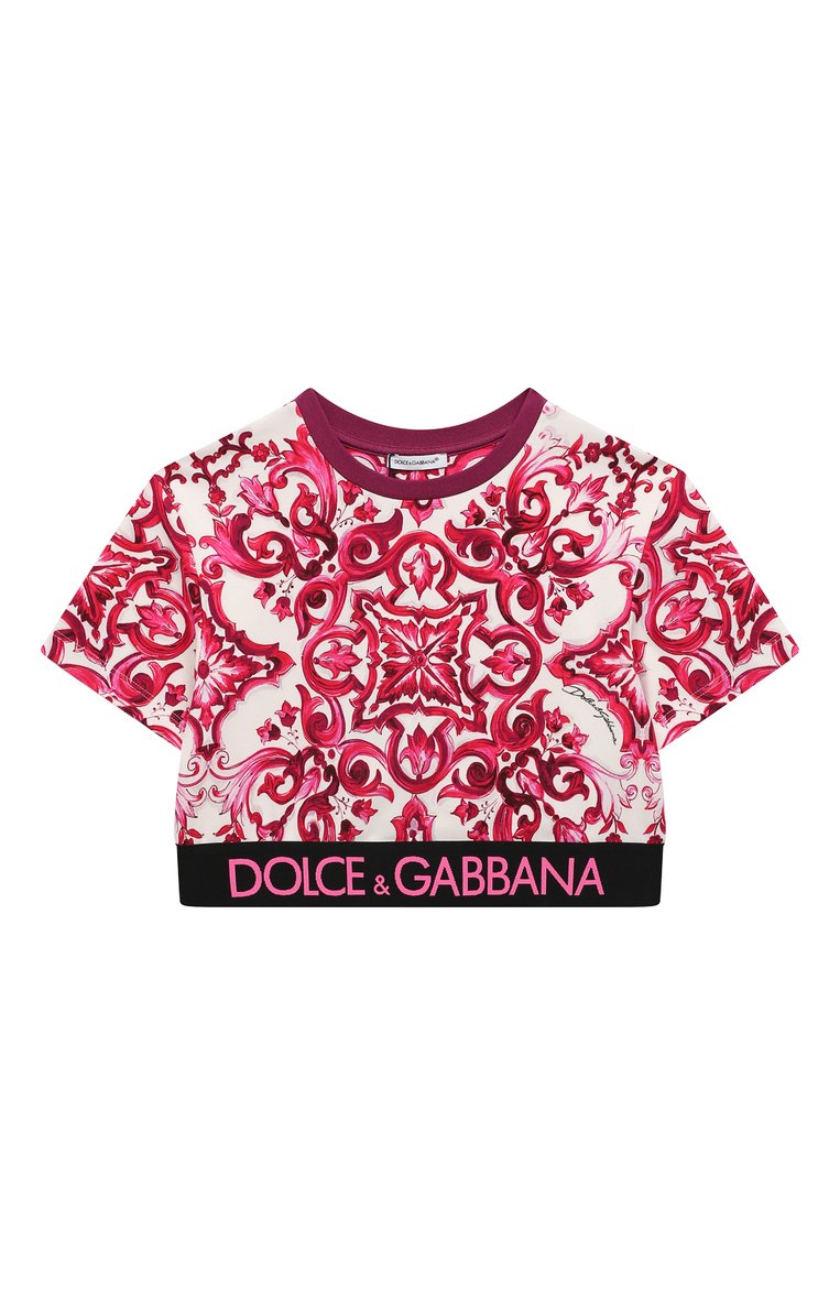 Хлопковый топ DOLCE & GABBANA, арт. L5JTHR/G7J5P/2-6, фото 1