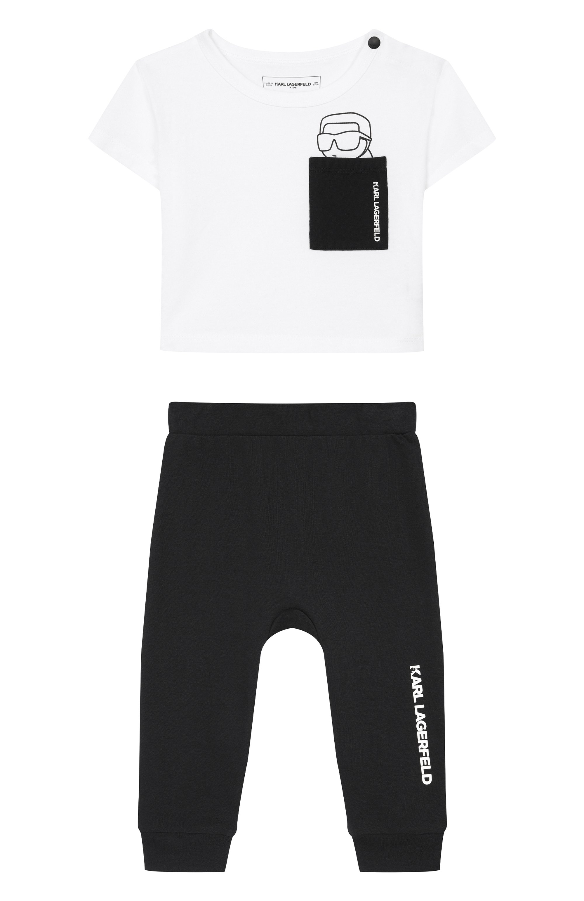 Комплект из футболки и брюк KARL LAGERFELD KIDS, арт. Z31052, фото 1