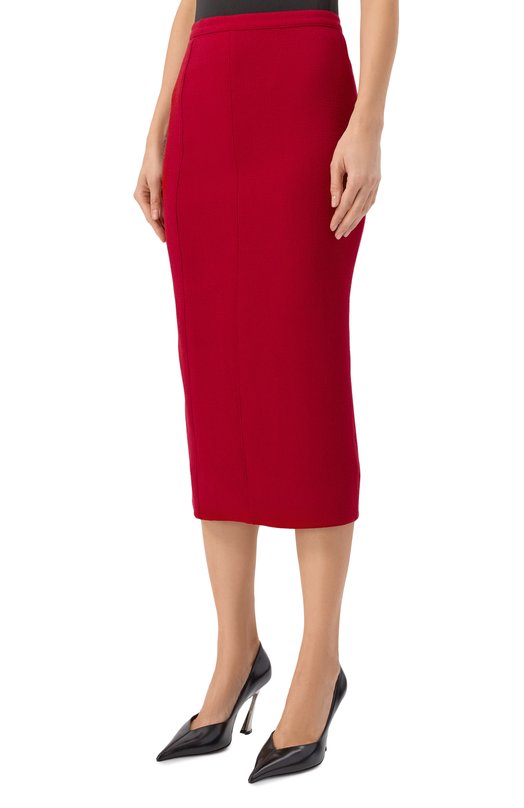 Шерстяная юбка Mugler C0M1JU05801017 Красный  C0M1JU05801017 Фото 3