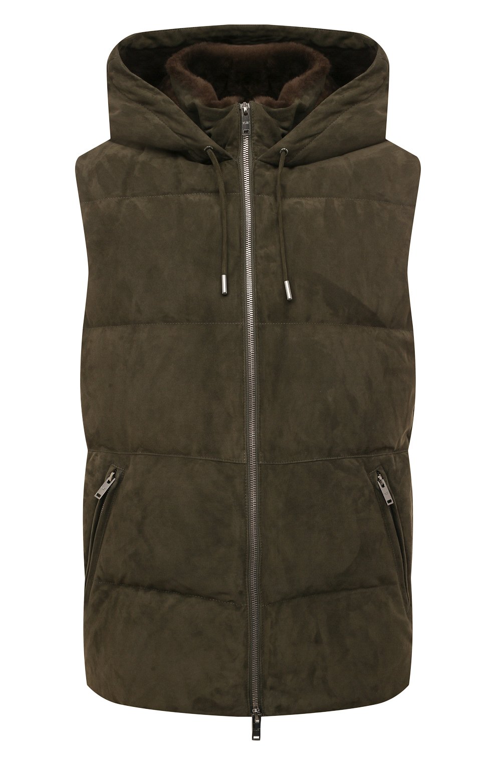 Пуховый жилет с отделкой из нутрии MVST, арт. 22538, фото 1