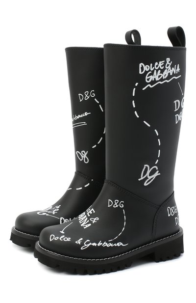 Кожаные сапоги DOLCE & GABBANA, арт. D10958/AH813/37-39, фото 1