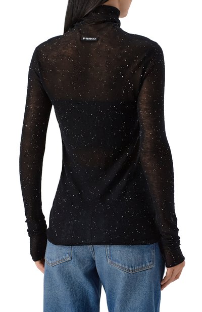 Шерстяная водолазка PINKO черного цвета по цене 18450 руб., арт. 105821/A2PM, фото 4 Шерстяная водолазка PINKO, арт. 105821/A2PM, фото 4