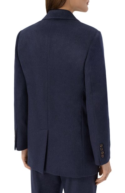 Шерстяной жакет BRUNELLO CUCINELLI синего цвета по цене 499500 руб., арт. MG5497356P, фото 4 Шерстяной жакет BRUNELLO CUCINELLI, арт. MG5497356P, фото 4