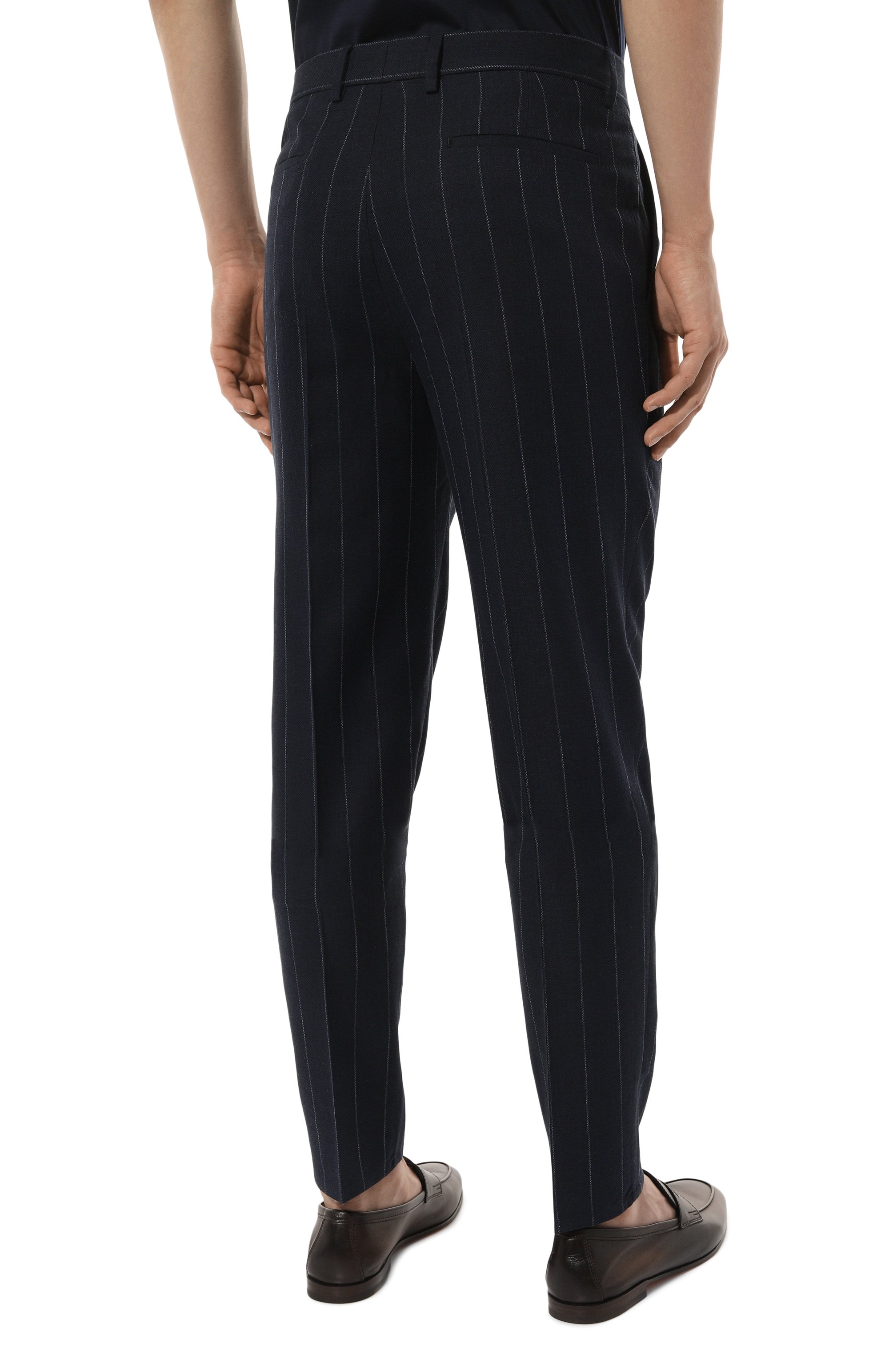 Брюки из хлопка и шерсти BRUNELLO CUCINELLI, арт. MS484B2299, фото 4