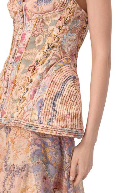 Комбинированное платье ZIMMERMANN, арт. 6909DC261, фото 4