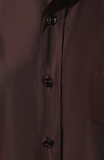 Хлопковая рубашка MARNI коричневого цвета по цене 61900 руб., арт. CAMA0312A0/TCY65, фото 5 Хлопковая рубашка MARNI, арт. CAMA0312A0/TCY65, фото 5