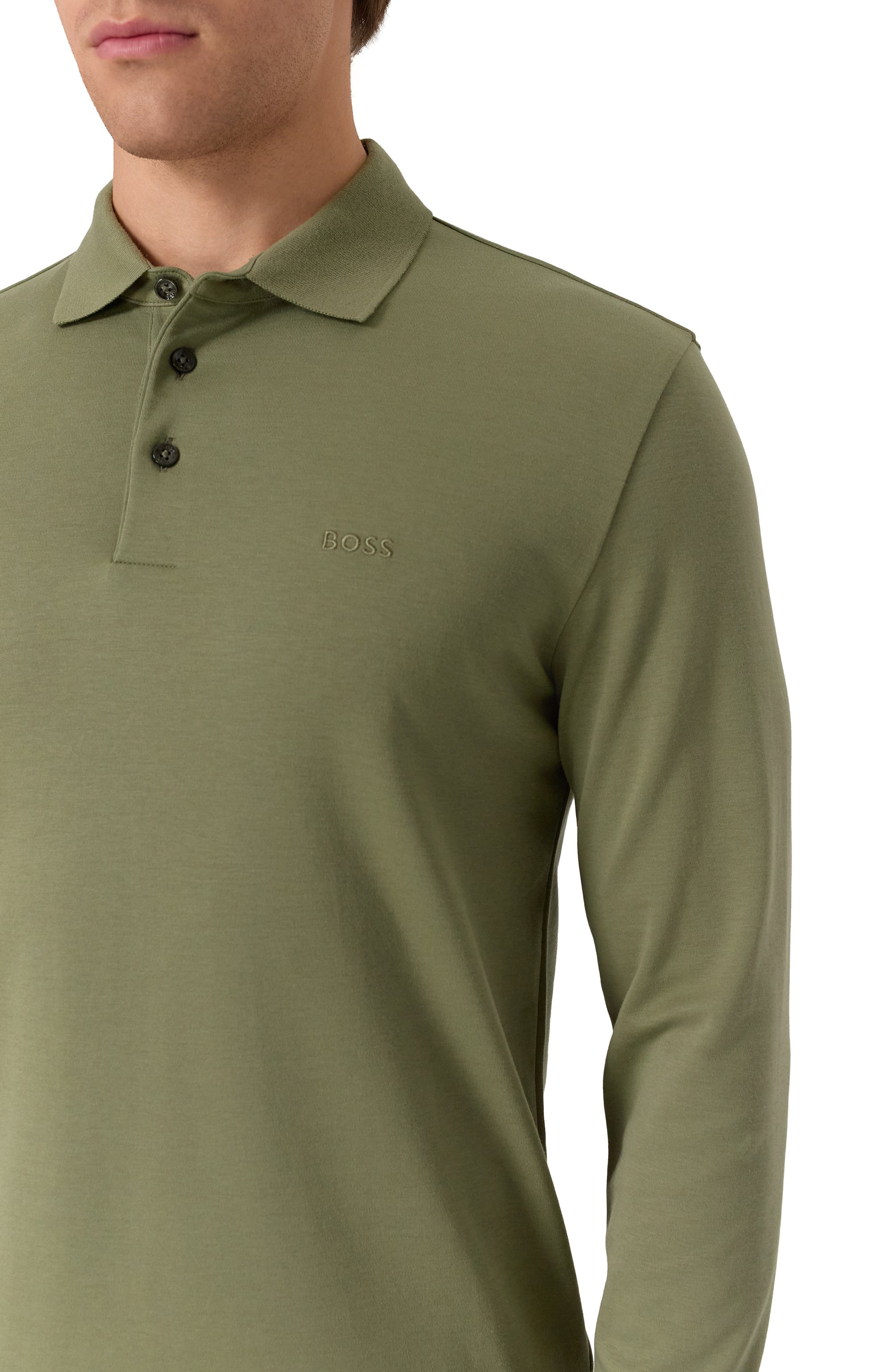 Хлопковое поло BOSS, арт. 50468392, фото 5