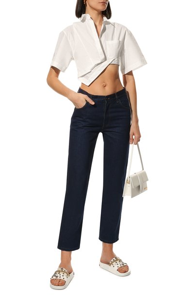 Комбинированные шлепанцы saint barth DOLCE & GABBANA, арт. CW1990/AY082, фото 2