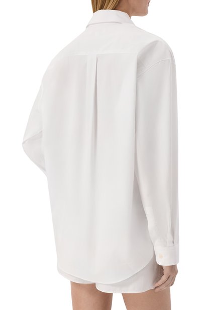 Хлопковая рубашка SPORTY AND RICH, арт. SI006712243WH01, фото 4